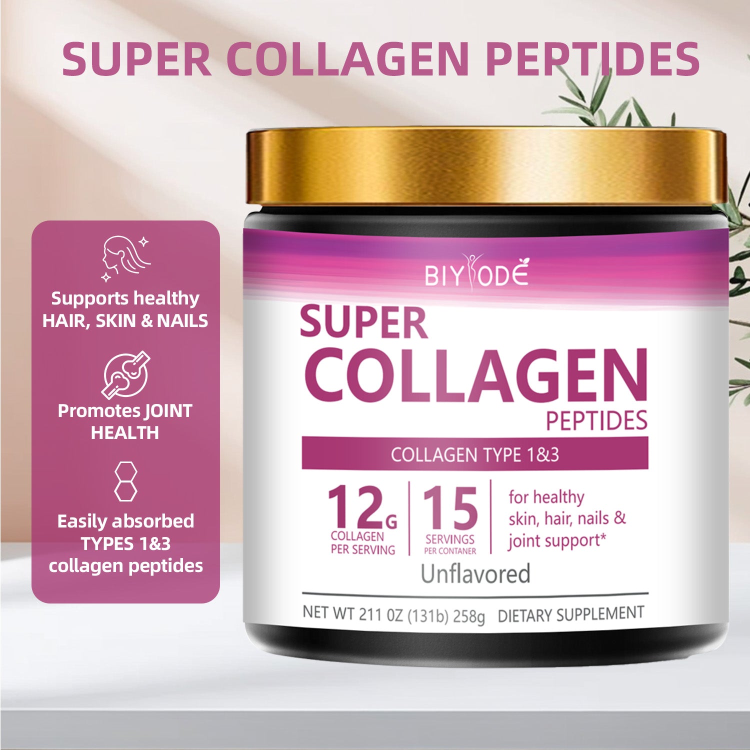 Herbal Supplement Collagen Protein Powder